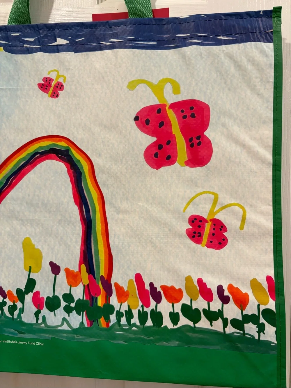 Homegoods/ TJ Maxx Kids Rainbow & Butterfly Reusable Tote Bag 🌈🦋🛍️